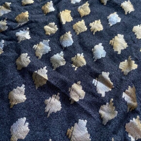 Lularoa small metallic Carly dress gray and metallic gold - Picture 7 of 9